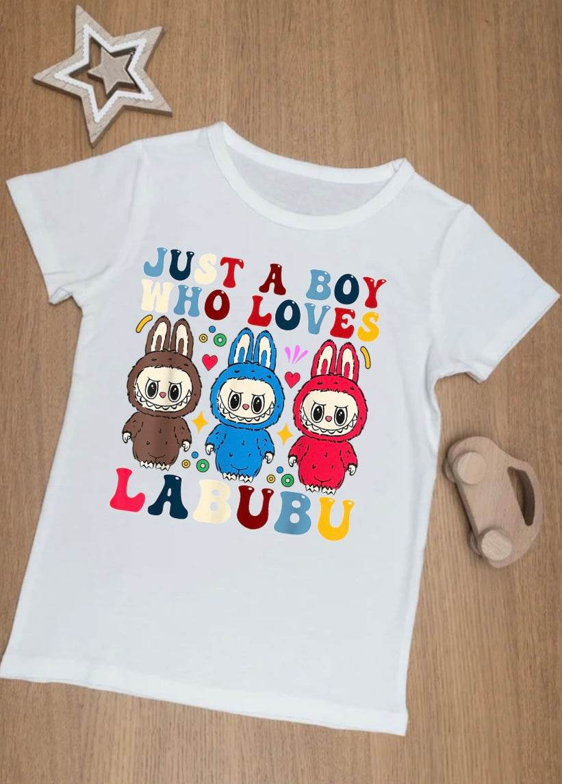 Children’s Labubu printed t shirts 5 designs available - Pj prints barnsley