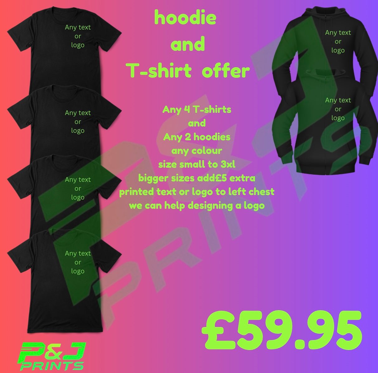 π₯ Custom Printed Workwear Bundle β Any Colour, Any Size π₯ - Pj prints barnsley