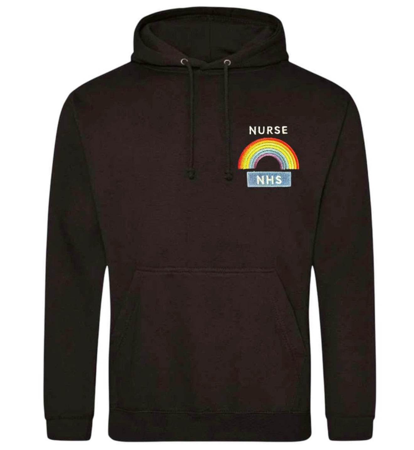 Embroidered hoodies perfect for nurses or nhs workers - Pj prints barnsley