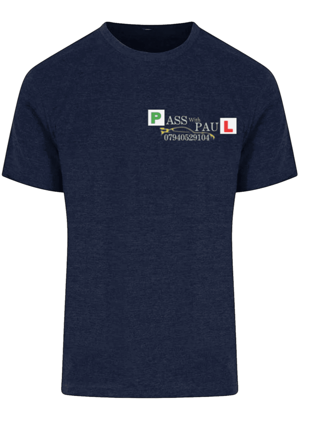 customer printed work polo- any text or logo - Pj prints barnsley