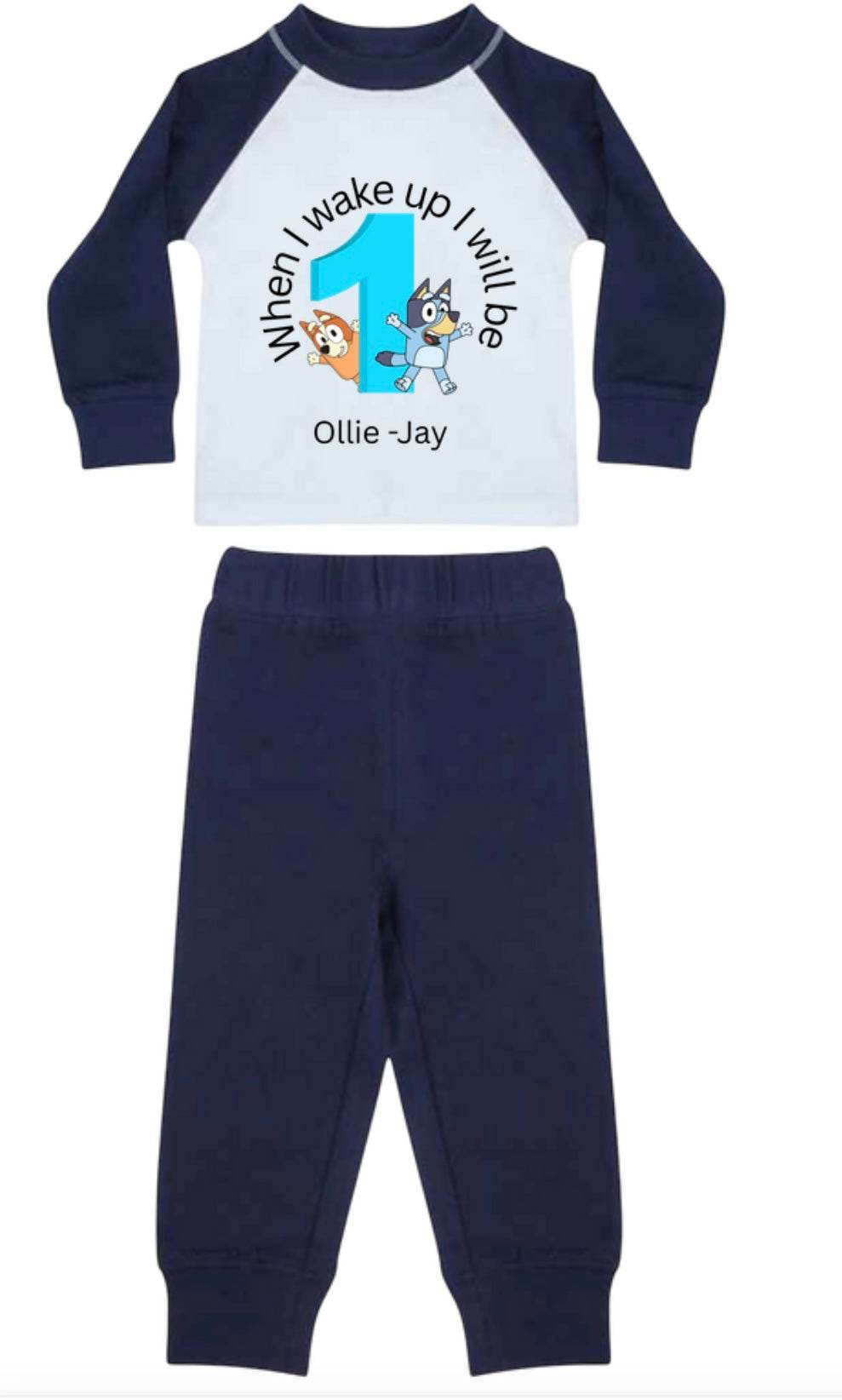 When I Wake Up I Will Be…” pyjamas, personalised with their name, age, and favourite character - Pj prints barnsley
