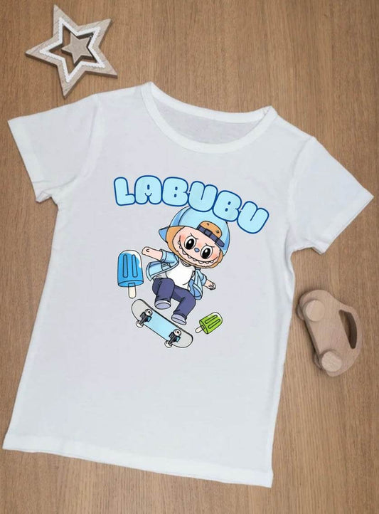 Children’s Labubu printed t shirts 5 designs available - Pj prints barnsley