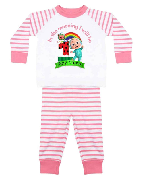 Custom when I wake up I will be children’s pjs-any characters - Pj prints barnsley