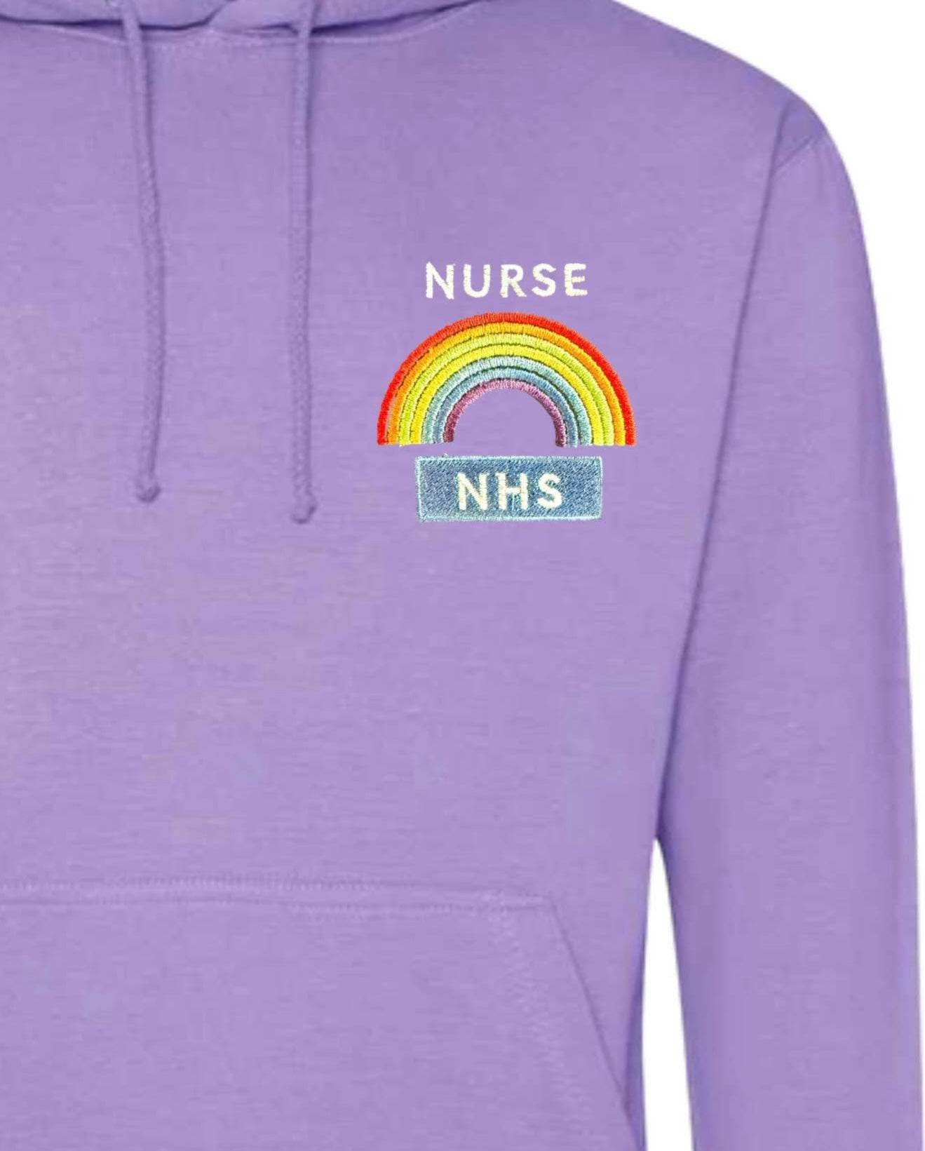 Embroidered hoodies perfect for nurses or nhs workers - Pj prints barnsley