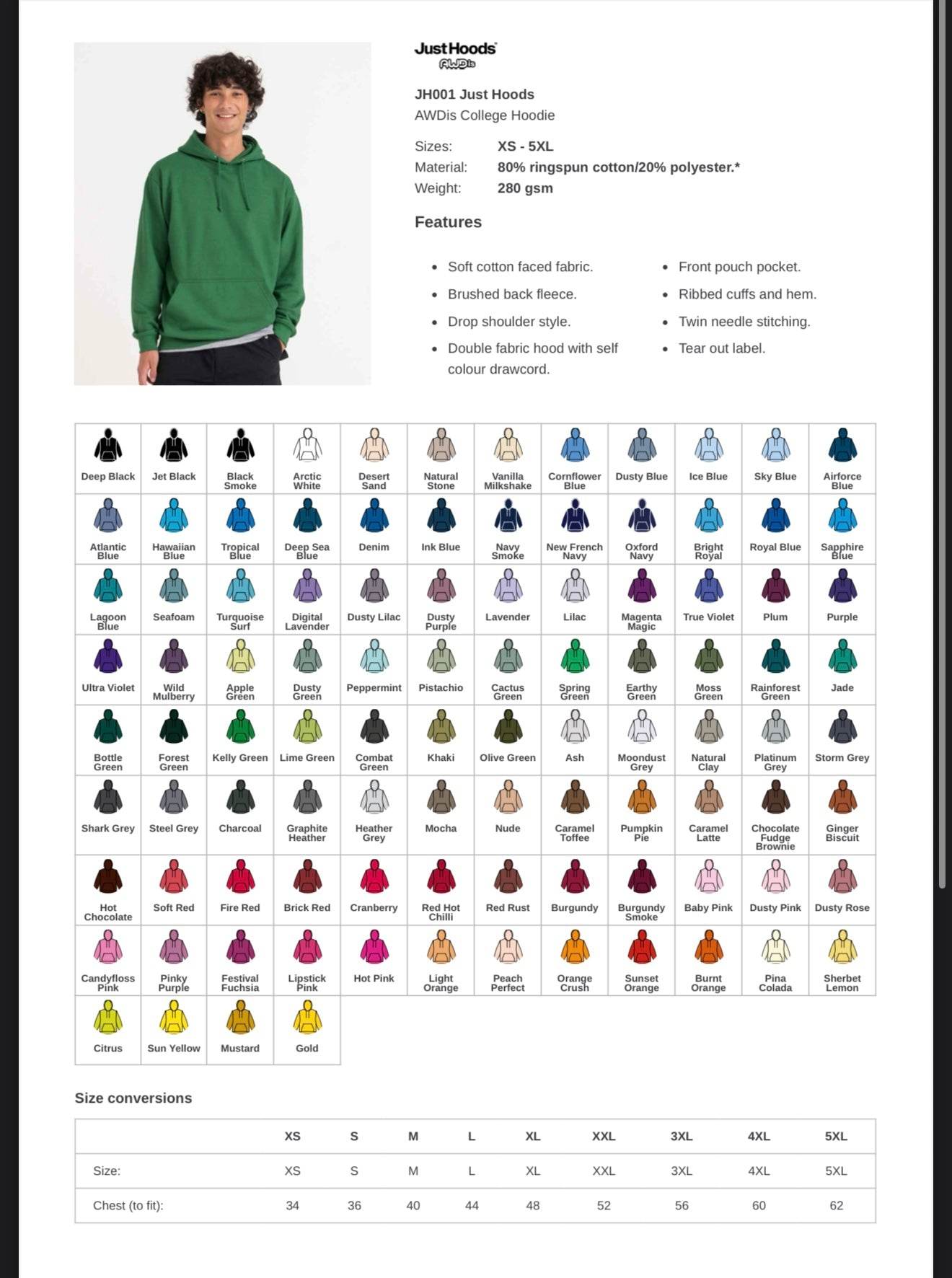 Embroidered hoodies perfect for nurses or nhs workers - Pj prints barnsley