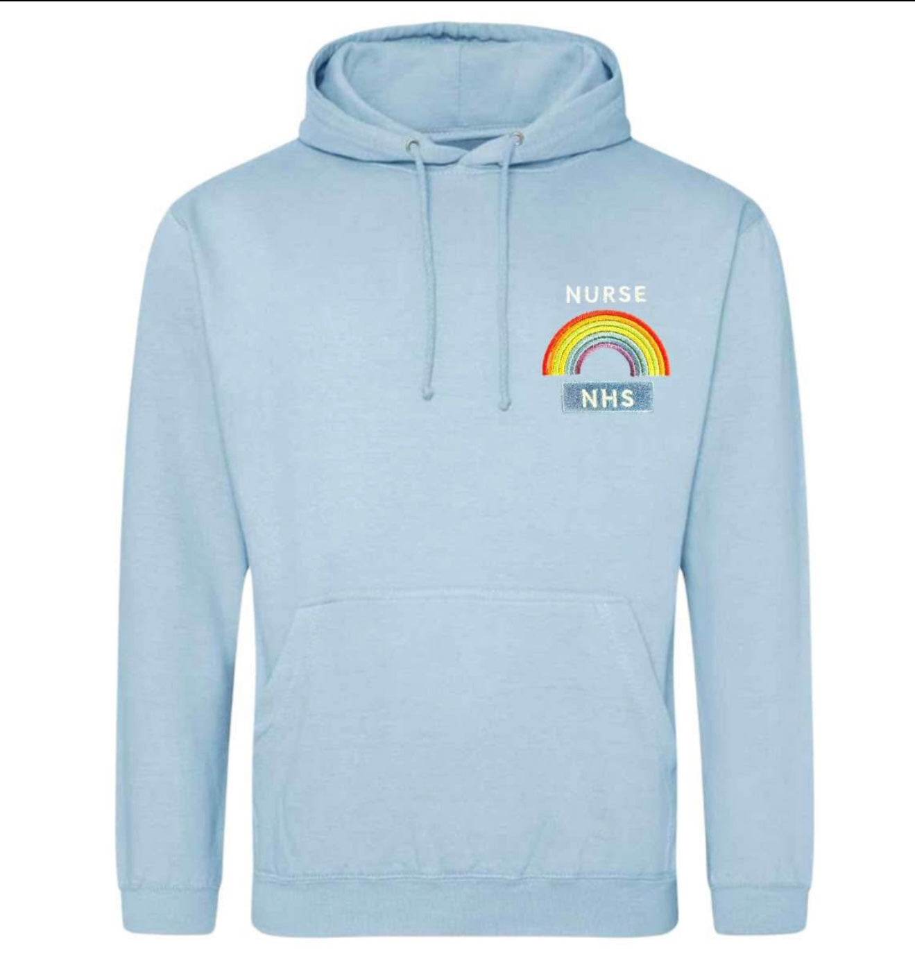 Embroidered hoodies perfect for nurses or nhs workers - Pj prints barnsley