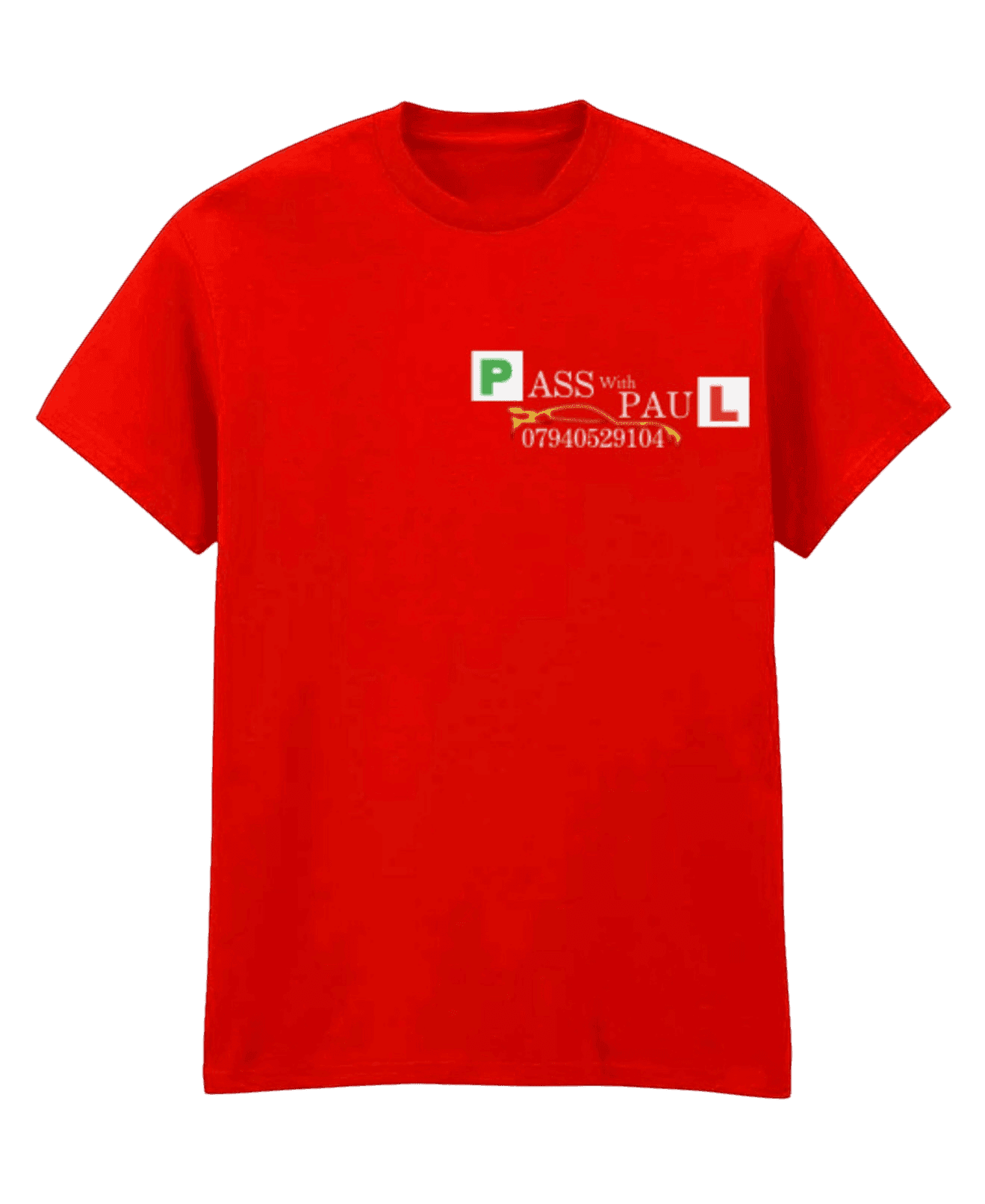 customer printed work polo- any text or logo - Pj prints barnsley