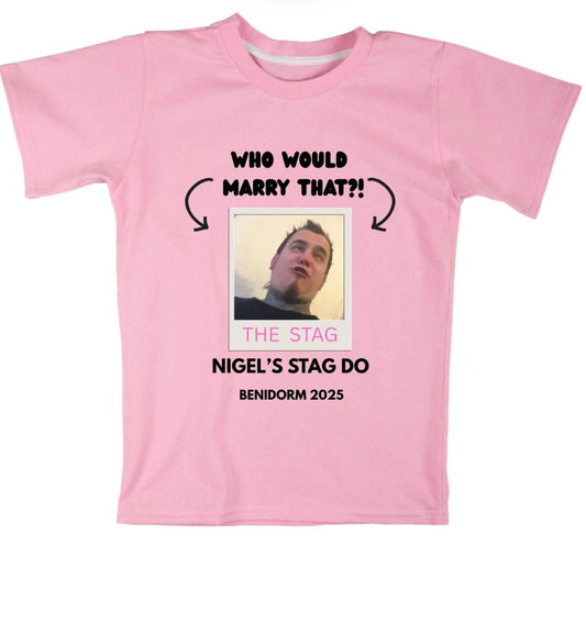 Personalised Funny stag do-party t-shirts only £9.95 - Pj prints barnsley