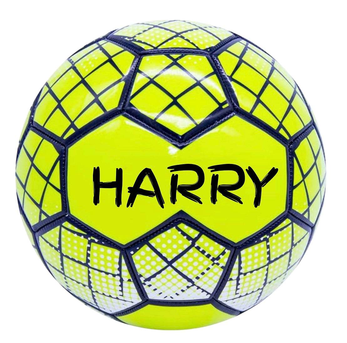 Personalised Neon Football – Size 5 (Neon Yellow & Neon Pink) - Pj prints barnsley