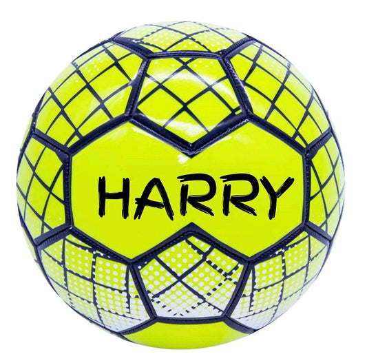 Personalised Neon Football – Size 5 (Neon Yellow & Neon Pink) - Pj prints barnsley