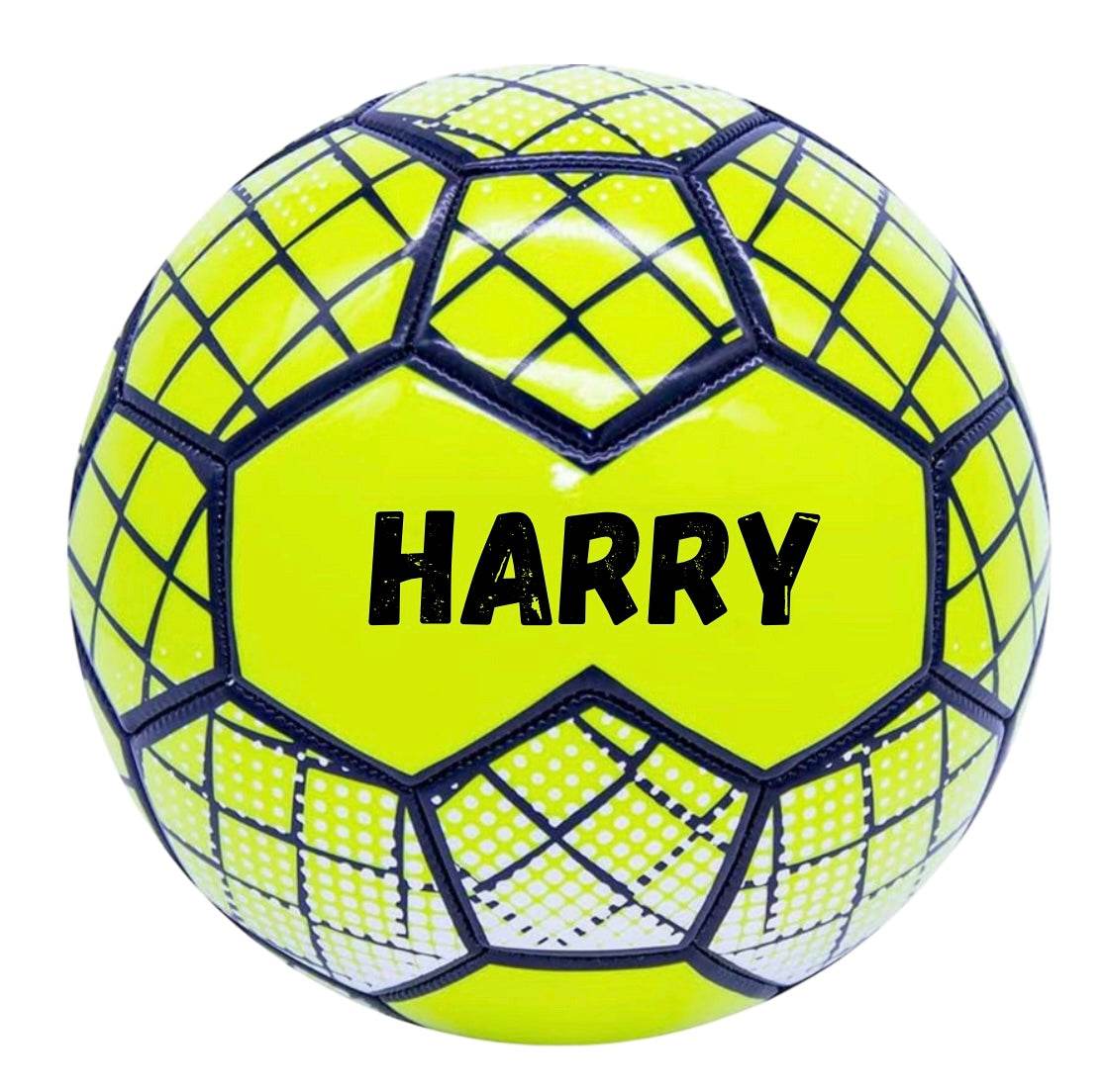 Personalised Neon Football – Size 5 (Neon Yellow & Neon Pink) - Pj prints barnsley