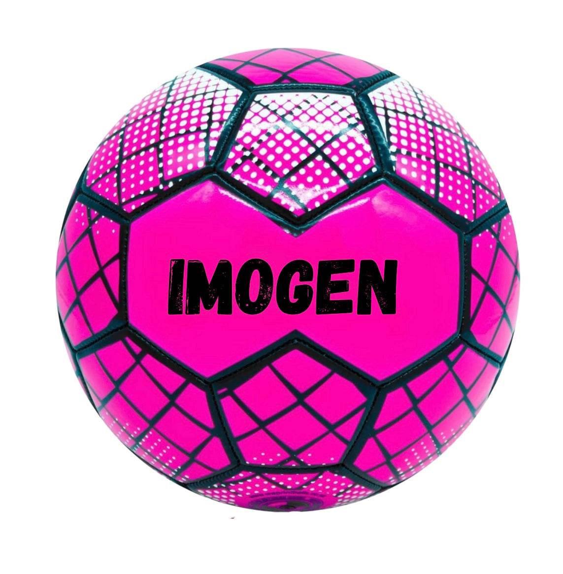 Personalised Neon Football – Size 5 (Neon Yellow & Neon Pink) - Pj prints barnsley
