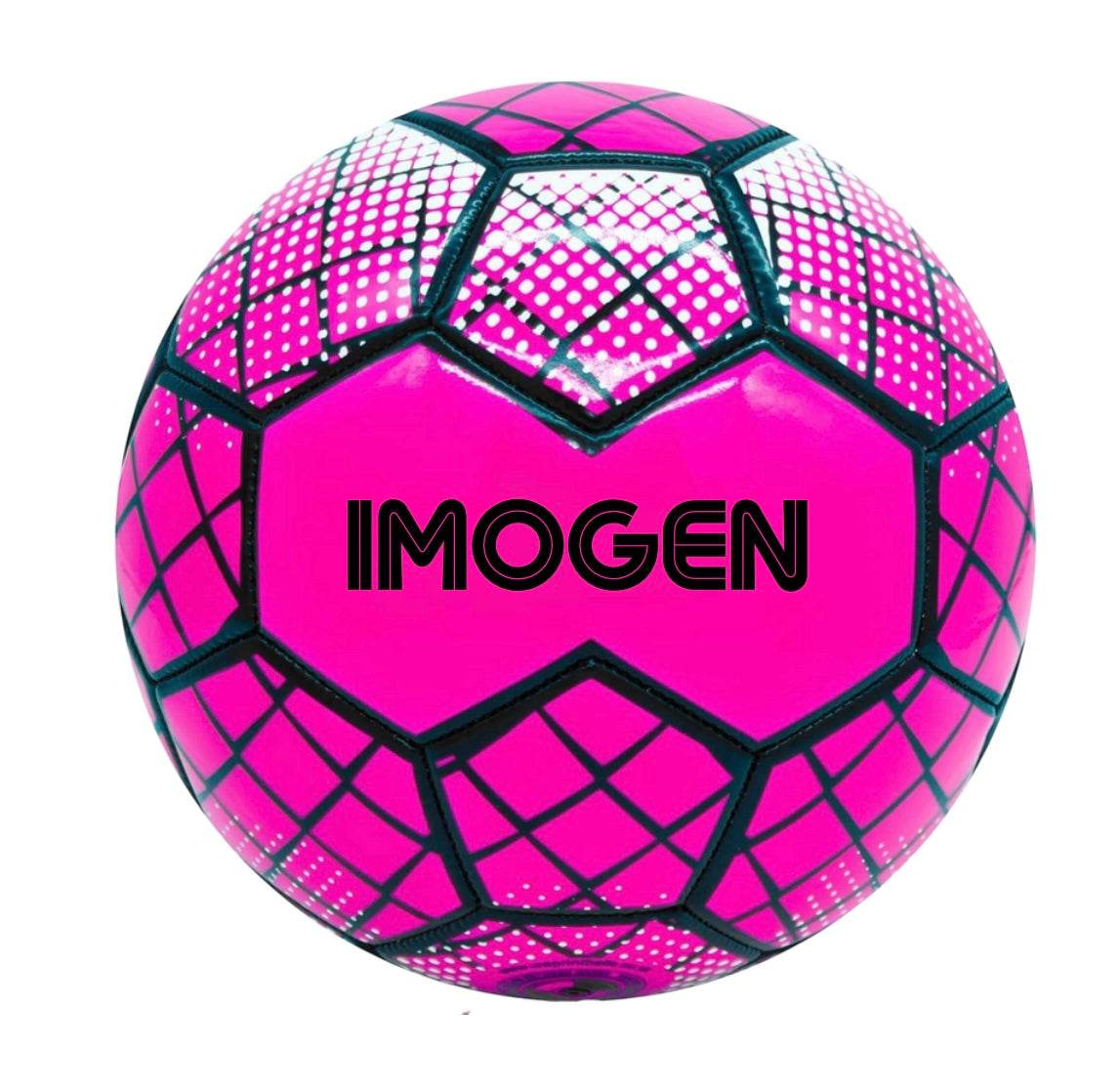 Personalised Neon Football – Size 5 (Neon Yellow & Neon Pink) - Pj prints barnsley
