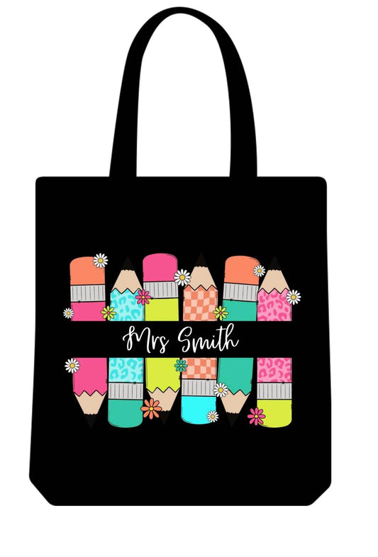 Personalised teachers gift tote bag - Pj prints barnsley