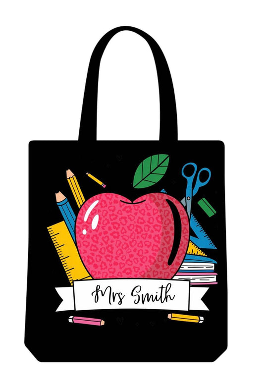 Personalised teachers gift tote bags - Pj prints barnsley