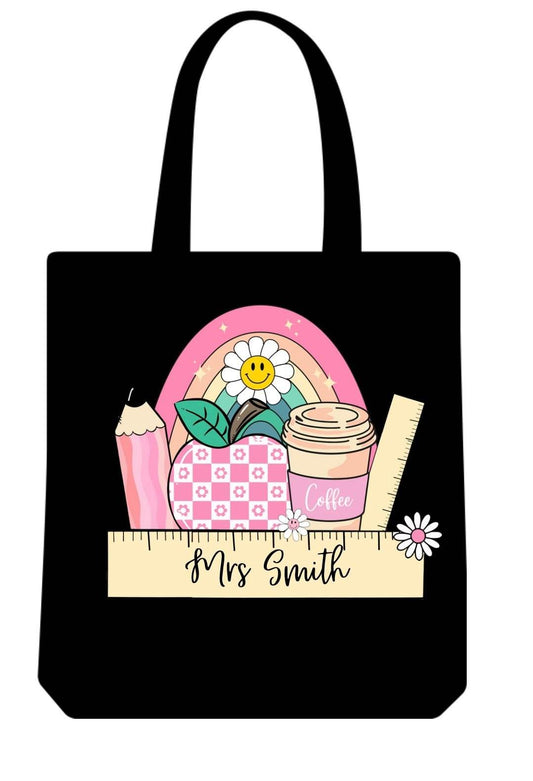 Personalised teachers- gift tote bags - Pj prints barnsley