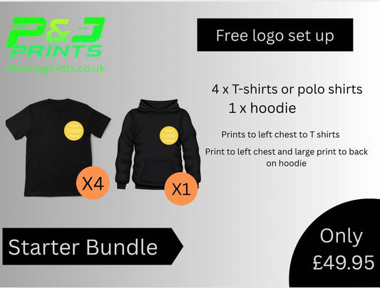 Printed work clothing starter bundle - Pj prints barnsley