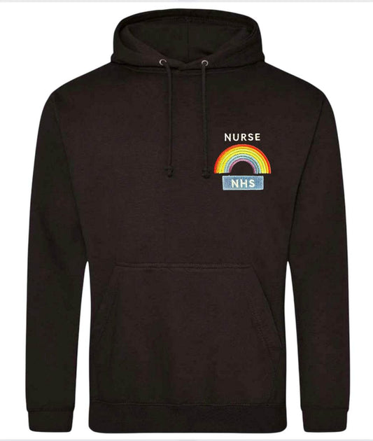Rainbow hoodies| personalised hoodies for nhs staff - Pj prints barnsley