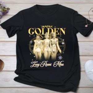K-Pop Demon Hunters “The Golden Girls” Children’s Graphic T-Shirt – Huntrix Golden Trio Kids Tee