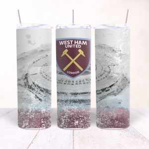 West Ham 20oz Football Tumbler – Stainless Steel Insulated Cup for True Hammers Fans
